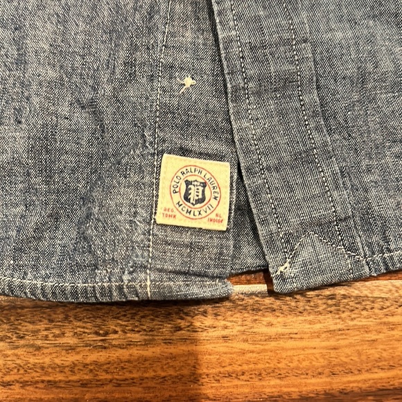 Boys Large Polo by Ralph Lauren Button Up Shirt - Picture 4 of 4